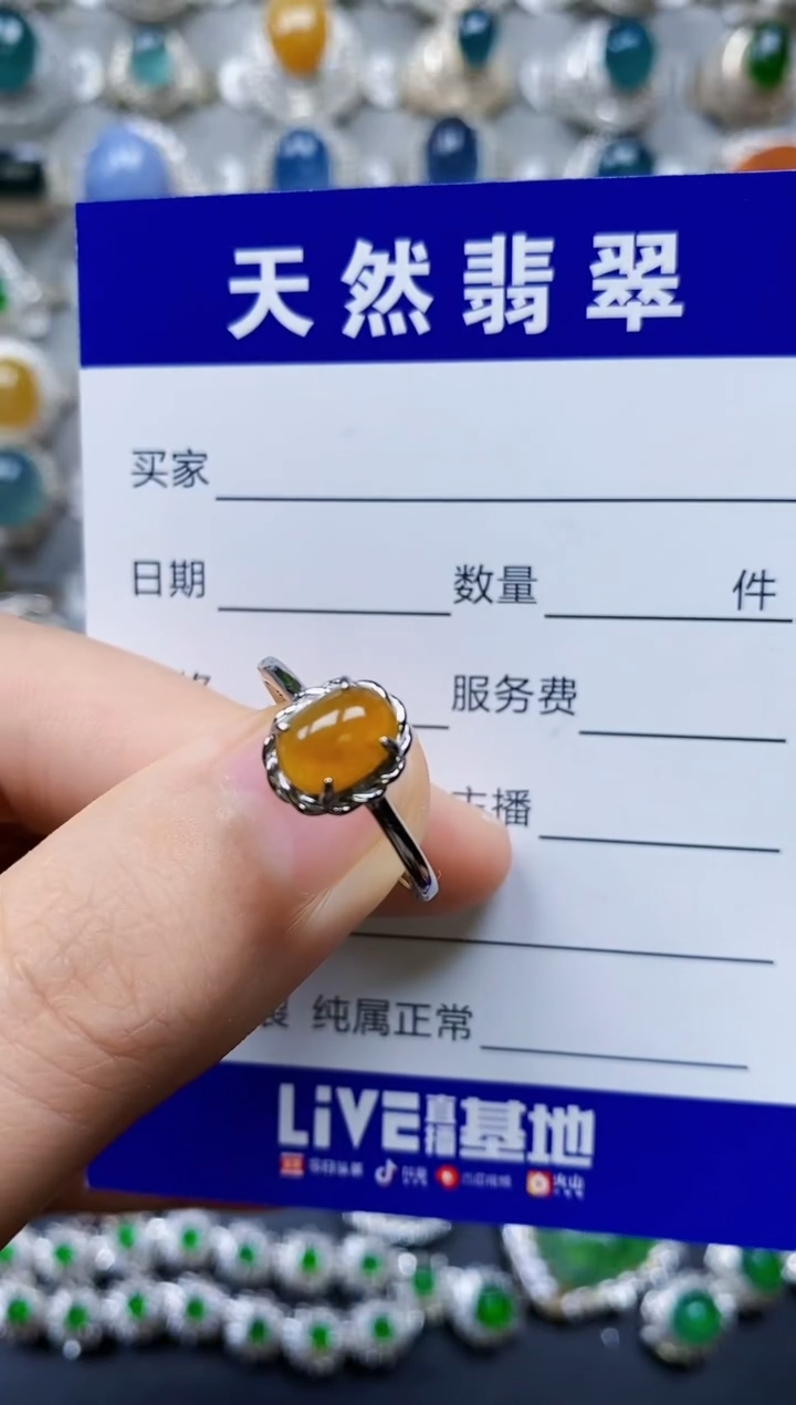 【闪购商品】翡翠戒指银S925镶嵌0005