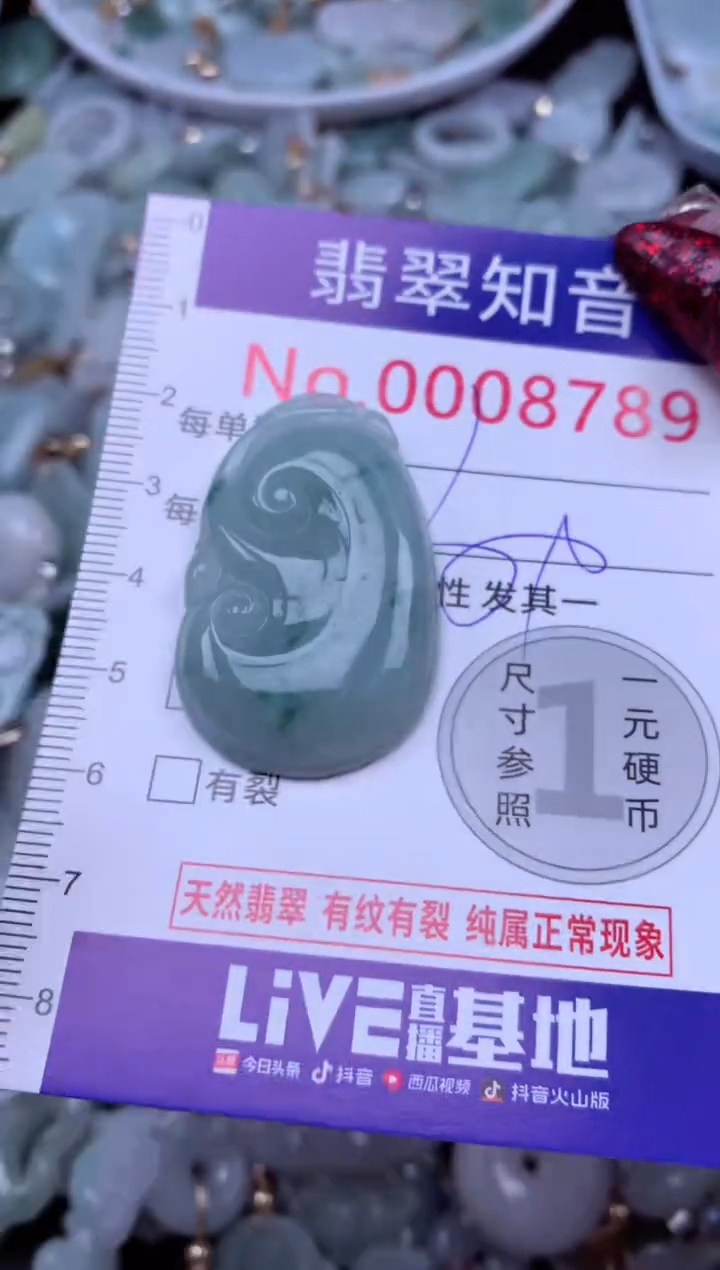 吊坠(不含链)未镶嵌翡翠8789