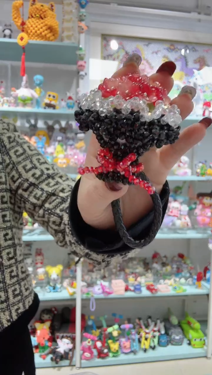 玻璃1102卡4水晶手捧花材料包1套黑色