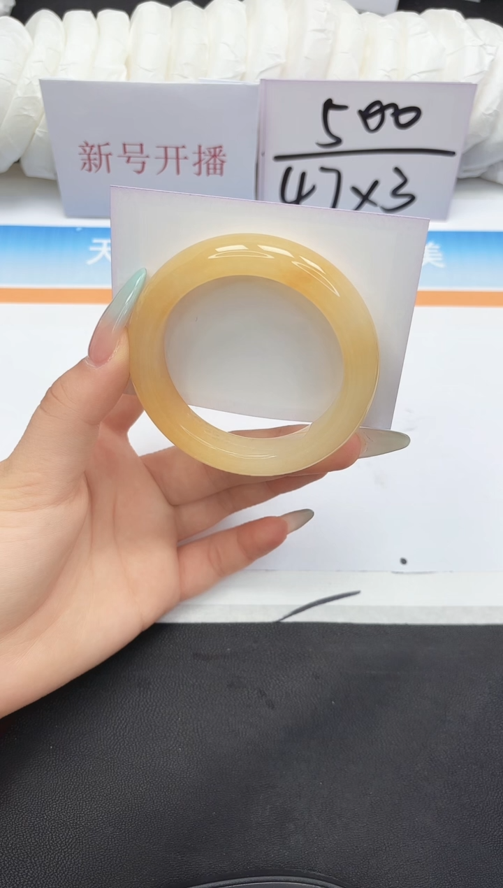 未镶嵌手镯石英质玉15-54