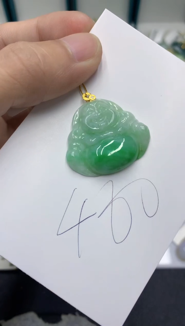 【闪购商品】翡翠颈饰18K金镶嵌翡翠