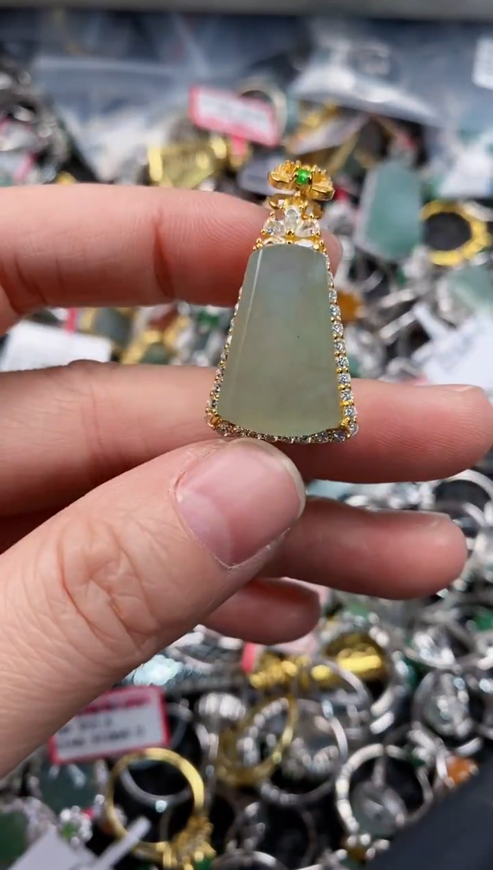 银S925镶嵌戒指翡翠12-12-12   4