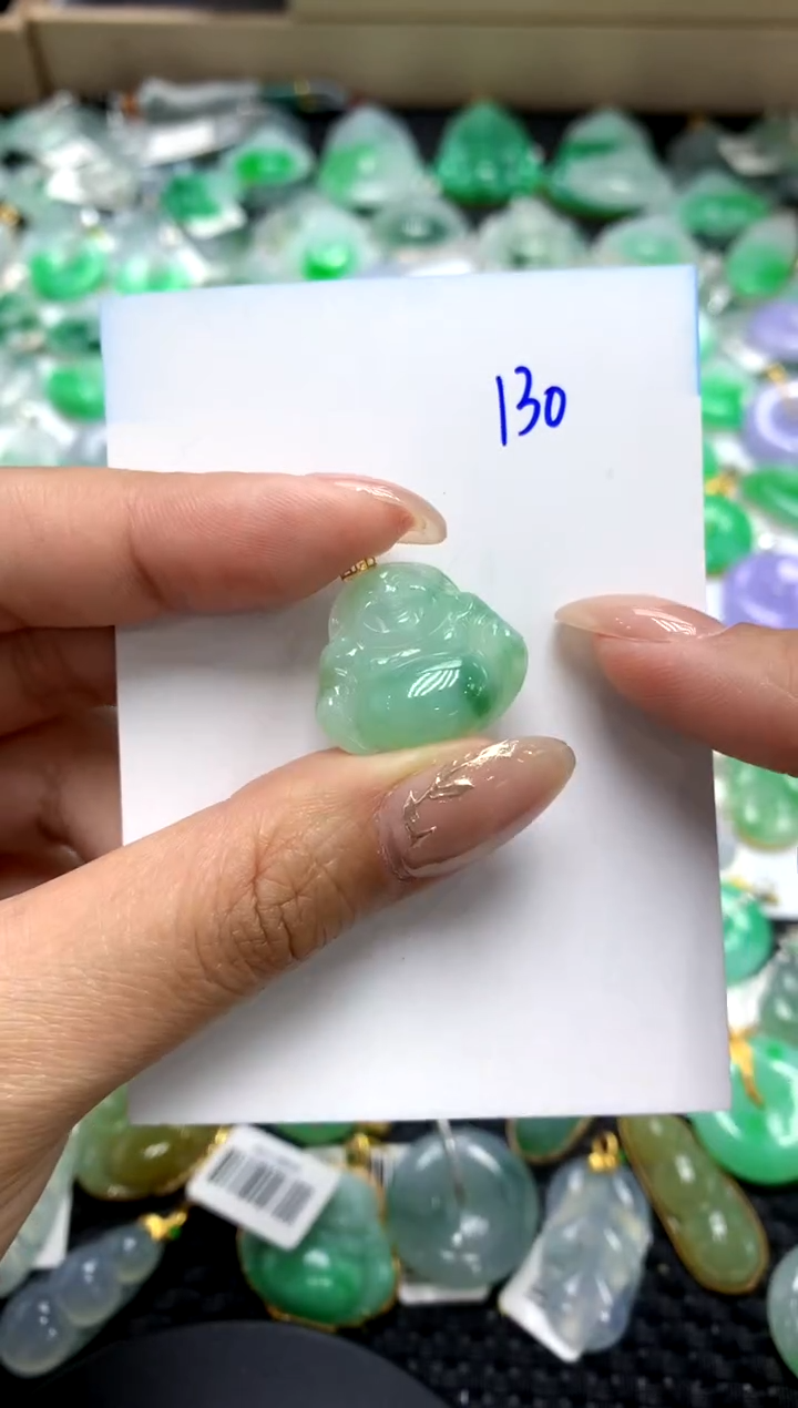 【闪购商品】翡翠颈饰18K金镶嵌111111111