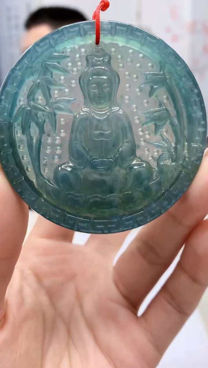 【闪购商品】定制翡翠未镶嵌4812lr-毛货挂件202