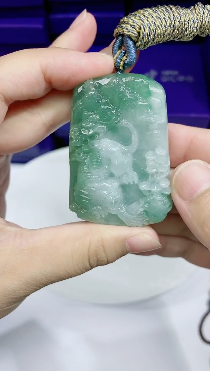 翡翠未镶嵌颈饰           