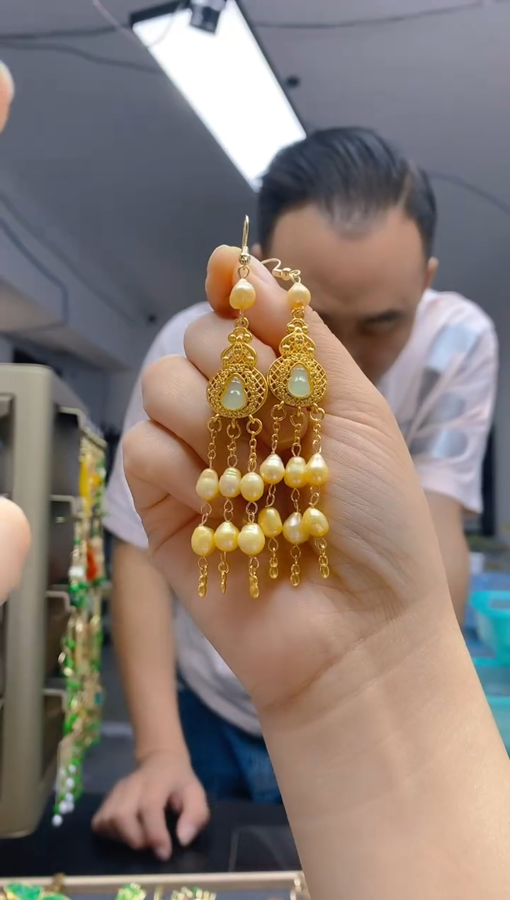 【闪购商品】淡水珍珠耳饰合金0321珍珠饰品