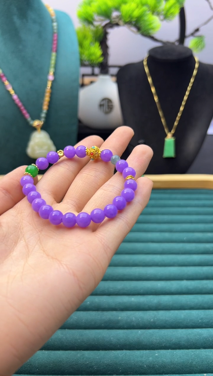 【闪购商品】翡翠颈饰14K金镶嵌S226