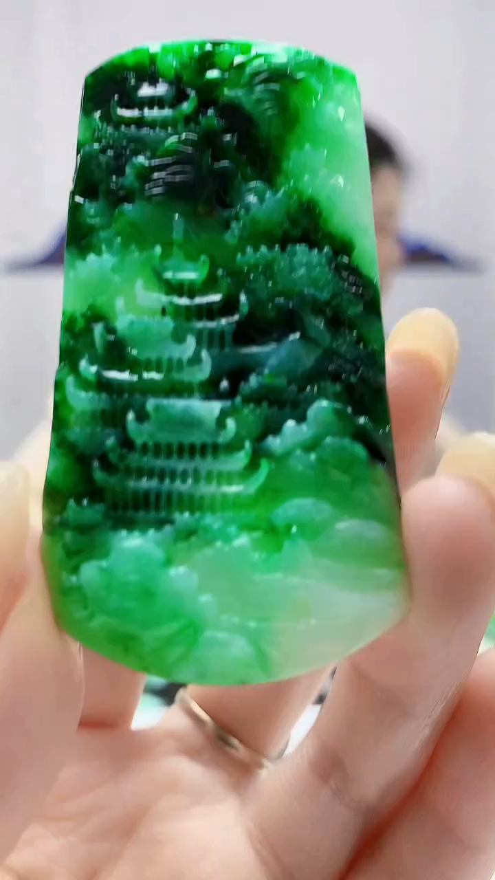 定制翡翠未镶嵌0405DD-毛货挂件