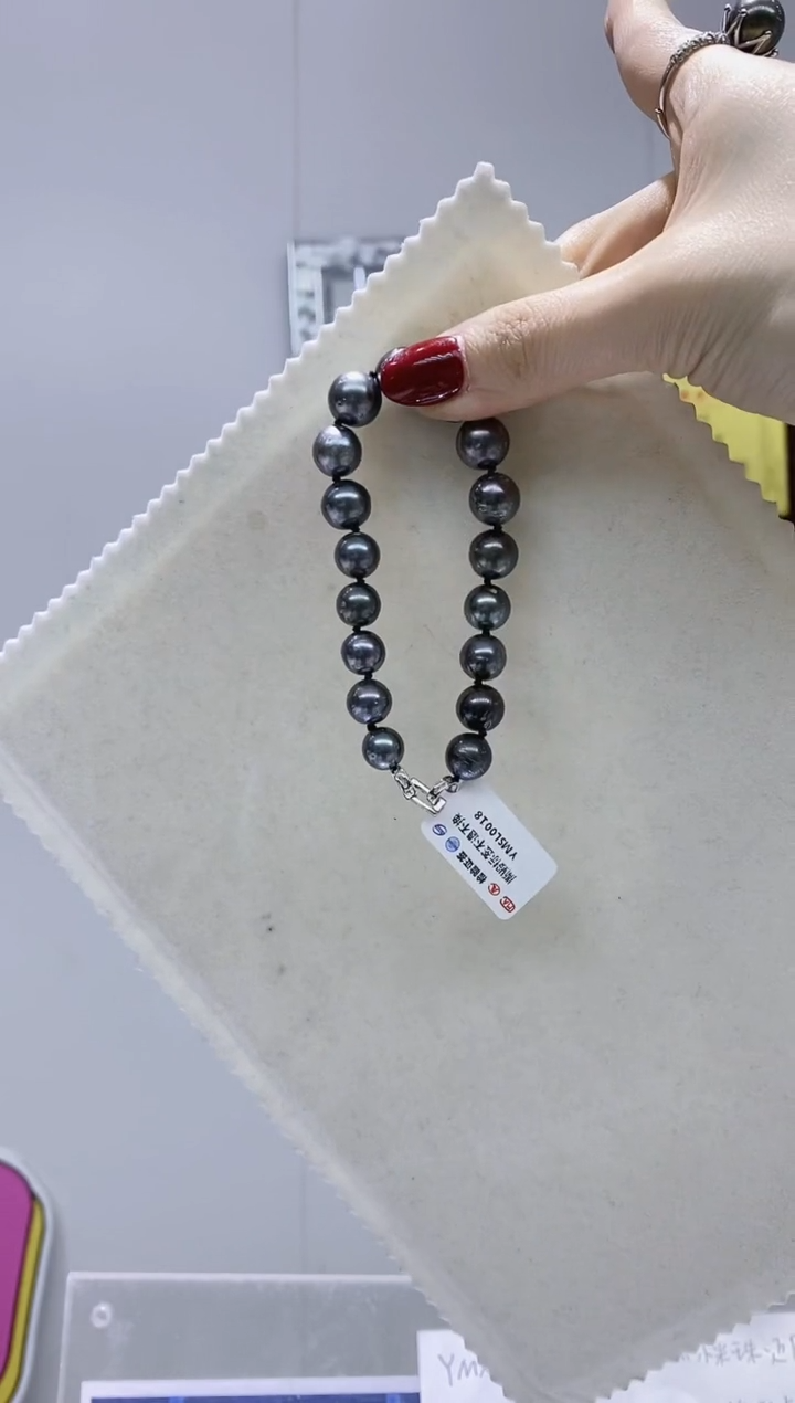 【闪购商品】海水珍珠手链银S925镶嵌YMSL0018纯色