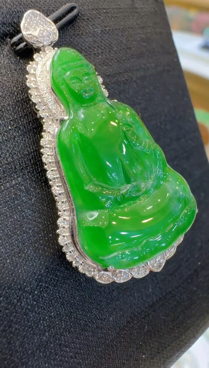 【闪购商品】翡翠吊坠(不含链)18K金镶嵌多样性团购发一件