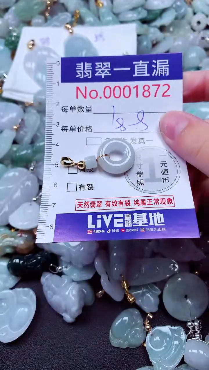 吊坠(不含链)未镶嵌翡翠1872