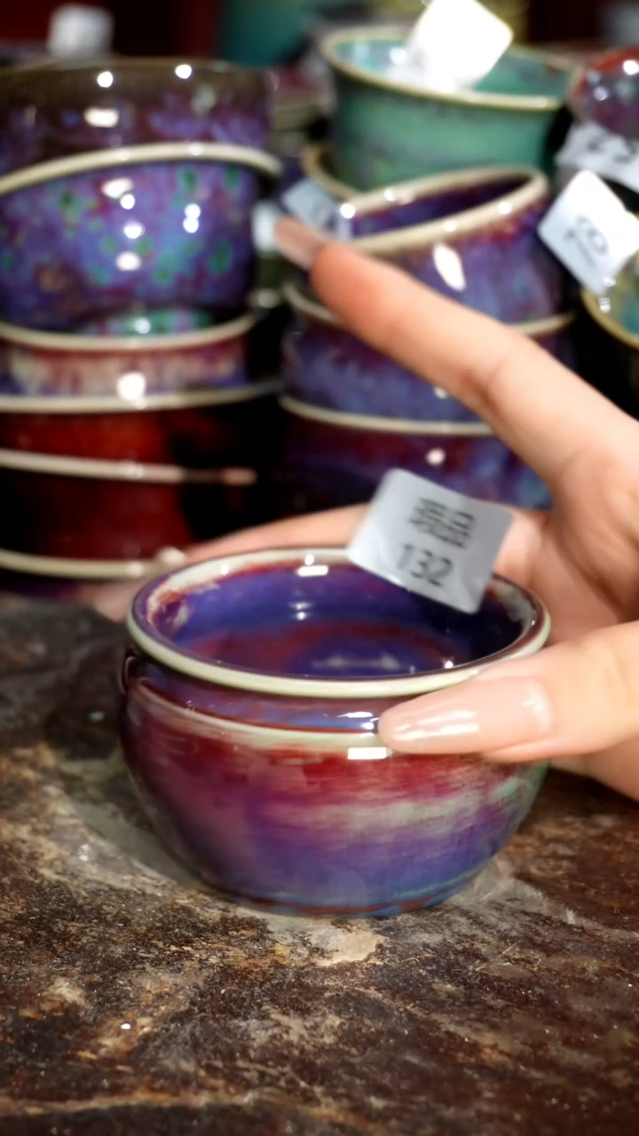 摆件精品窑变钧瓷茶器