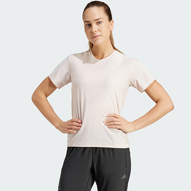 Adidas阿迪达斯女子夏季新款休闲运动跑步短袖宽松圆领T恤IN1598