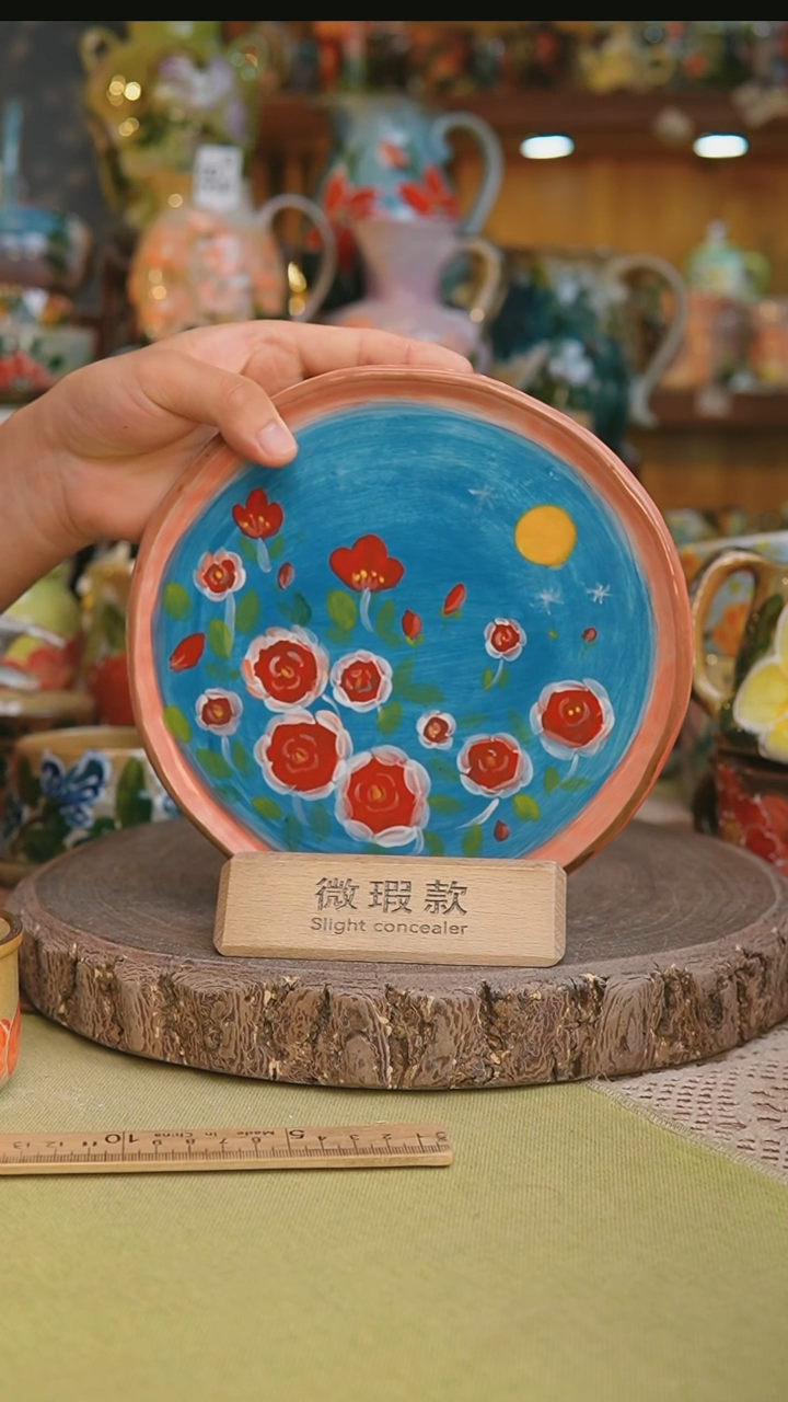 手绘手工陶瓷46景德镇手工高温釉下彩