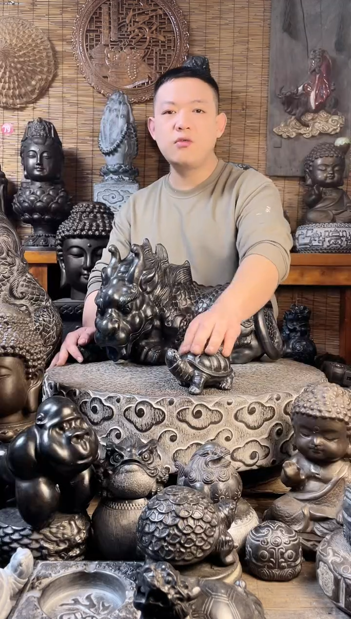 【闪购商品】13乌龟天然青石雕刻