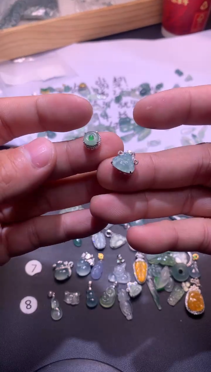 【闪购商品】翡翠吊坠(不含链)银S925镶嵌1