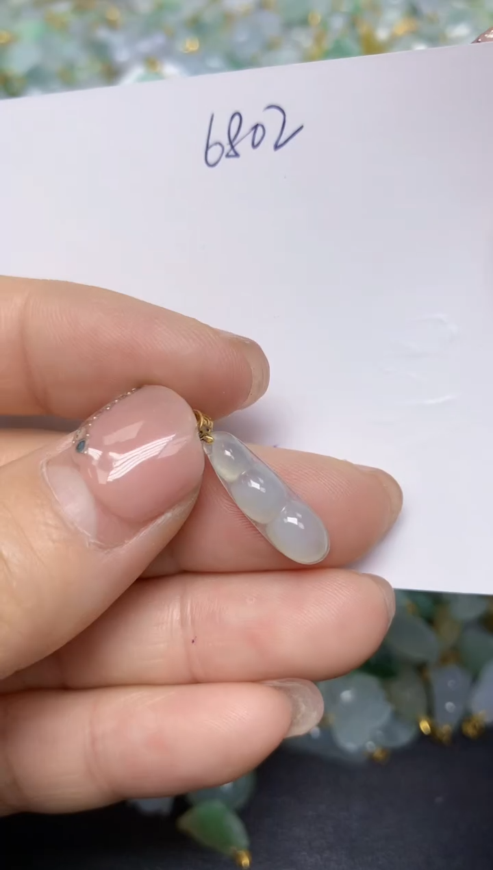 【闪购商品】翡翠挂件18K金镶嵌 天然翡翠A货