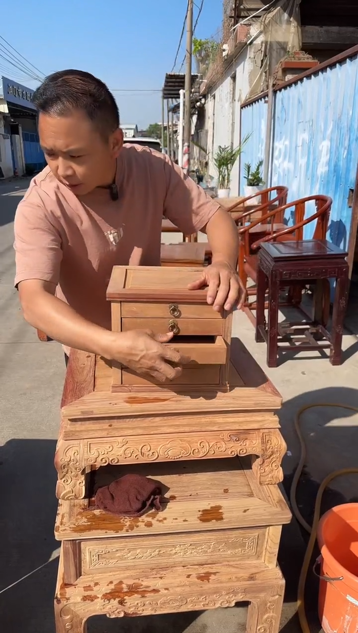 木（非红木类）茶饼盒原木白胚发货有微瑕介意慎拍A3