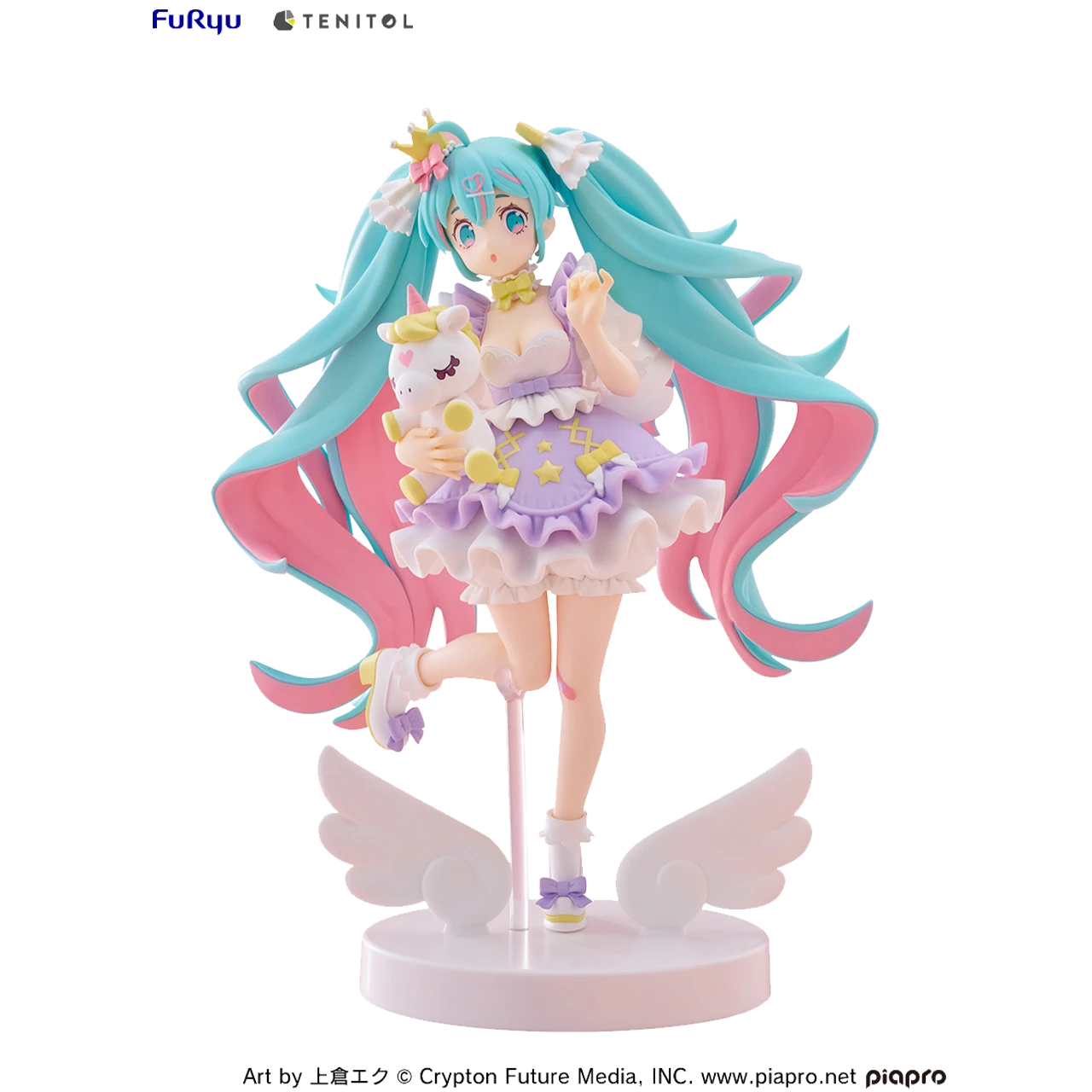 【bilibili直播】FuRyu TENITOL初音未来梦幻可爱小公主 薰衣草手办