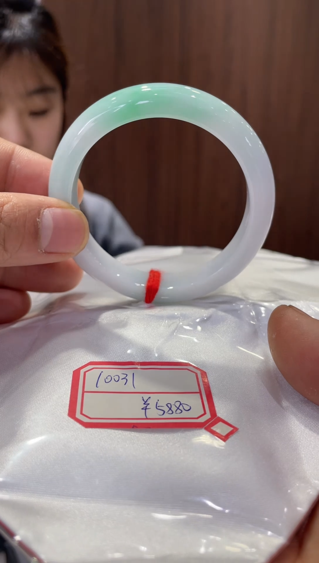 【闪购商品】翡翠手镯未镶嵌10031-天然翡翠a货58圈口