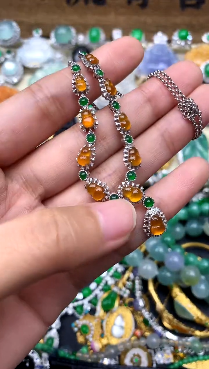 【闪购商品】翡翠颈饰18K金镶嵌361-中国好珍宝