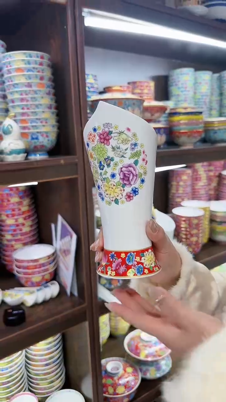 【闪购商品】瓷片筷子筒一只景德镇陶瓷