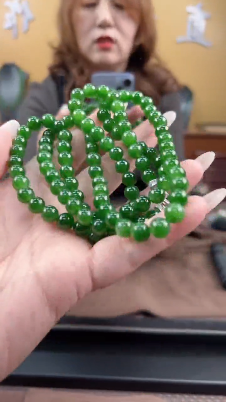 颈饰未镶嵌和田玉7-8项链