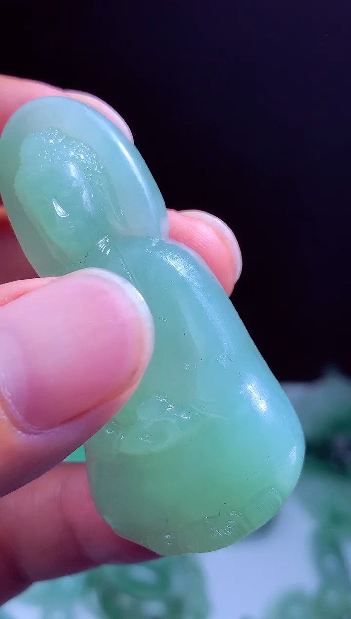 定制翡翠未镶嵌翡翠毛货定制