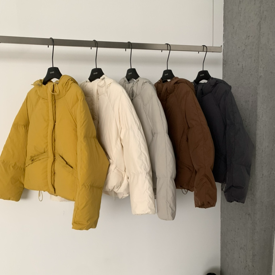 2025秋冬新款韩版时尚羽绒连帽外套女25503