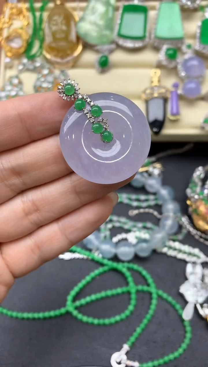 【闪购商品】翡翠颈饰18K金镶嵌480-中国好珍宝