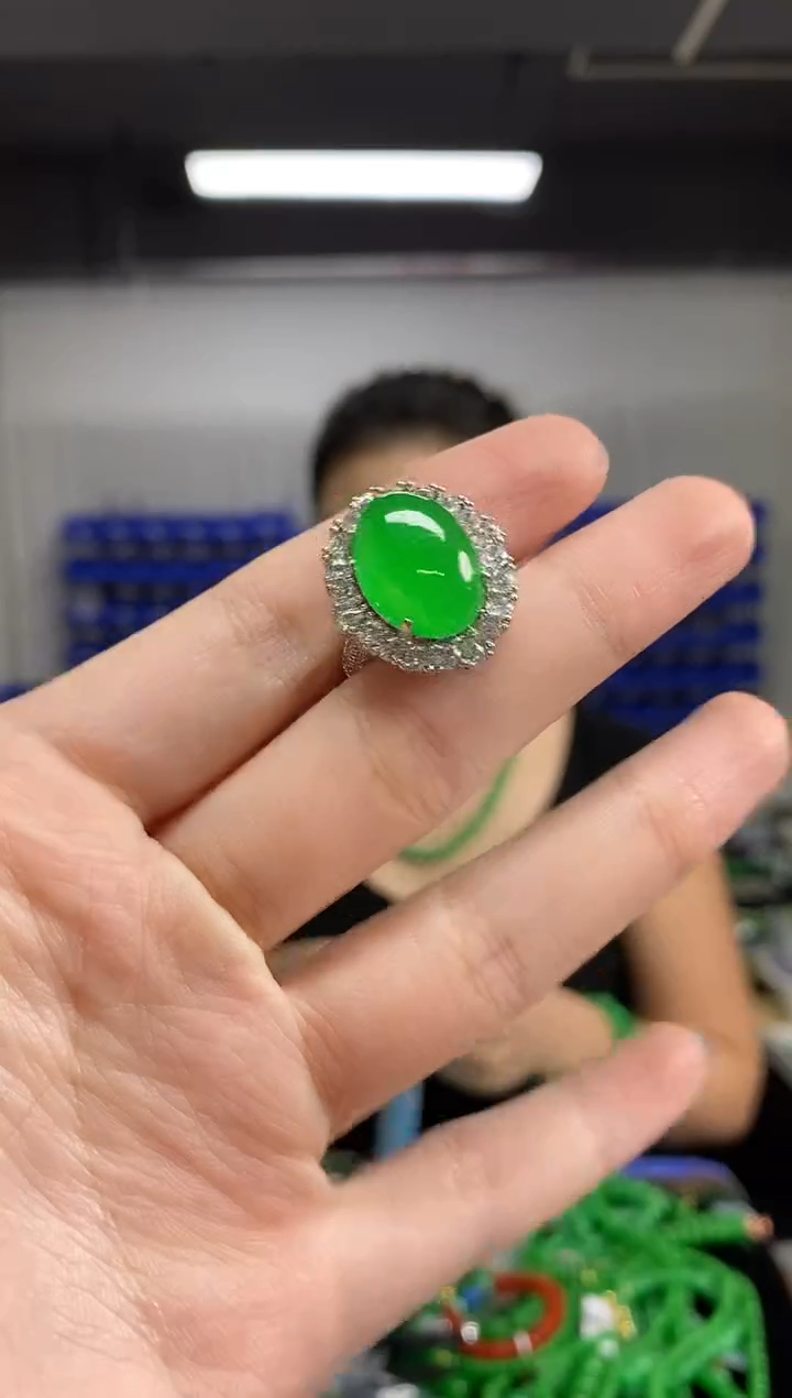 未镶嵌戒指翡翠闪购链接   多样性发其一颜色微差