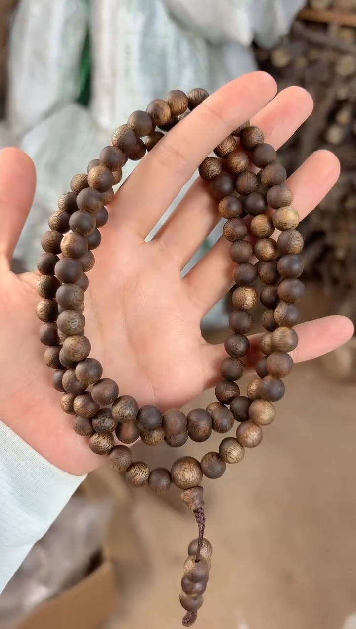 手串沉香海南乌身虫漏8mm27g高货多样性发货