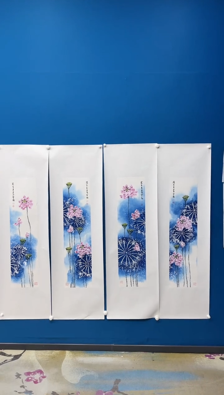 【闪购商品】国画张-四条屏山水/无框/W