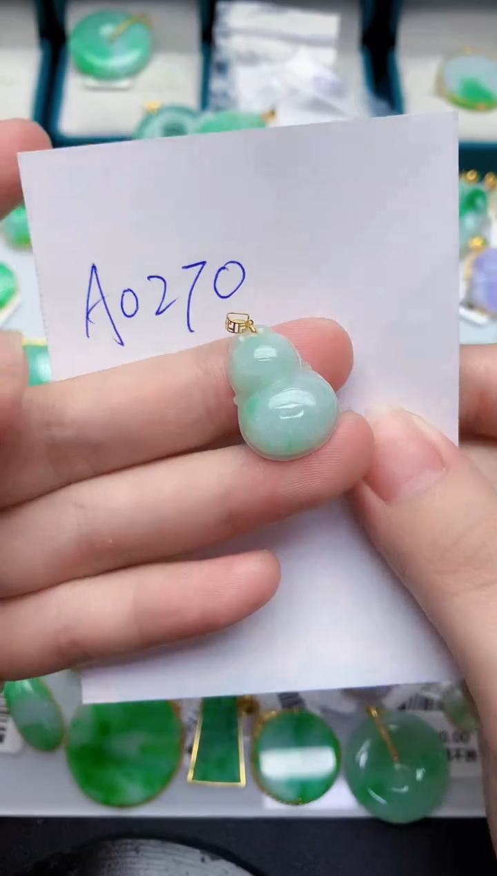 【闪购商品】翡翠颈饰18K金镶嵌000000000