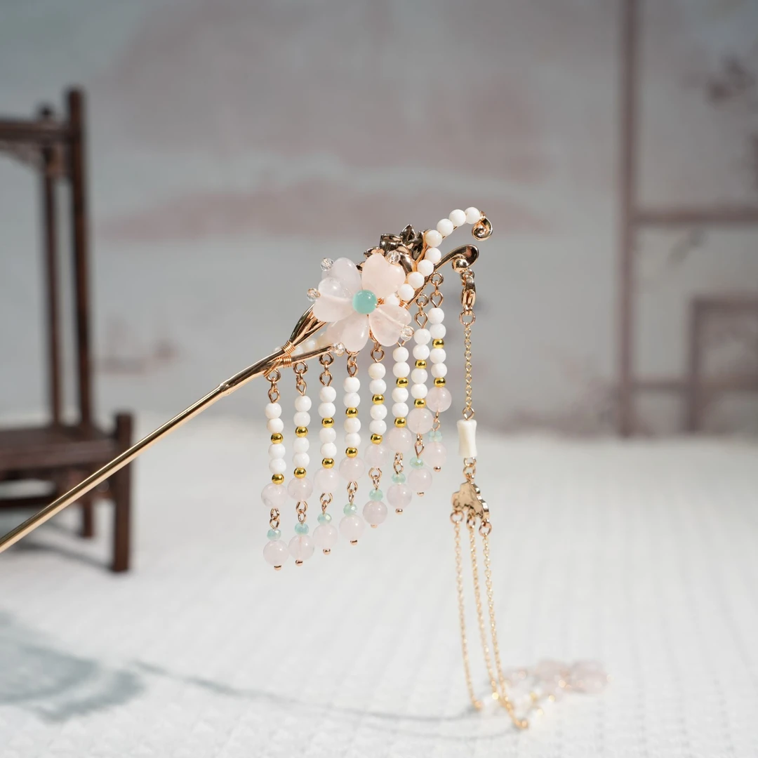 古悦倾城【幽梦发簪】古风步摇长流苏发簪中国风汉服配饰新中式发饰