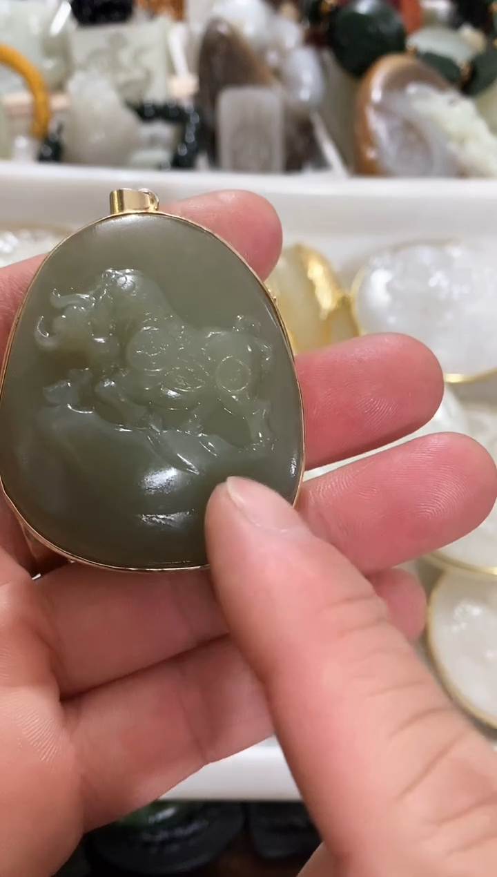 【闪购商品】和田玉吊坠(不含链)未镶嵌和田玉