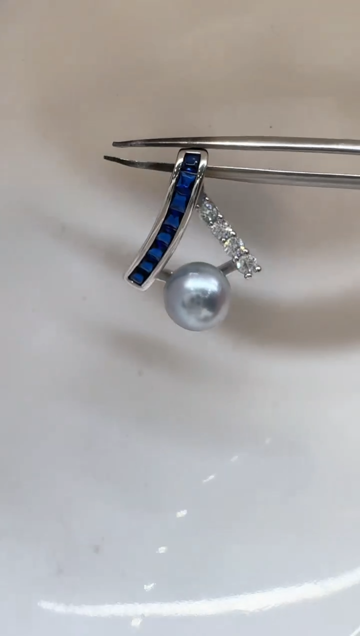 【闪购商品】海水珍珠颈饰银S925镶嵌清货