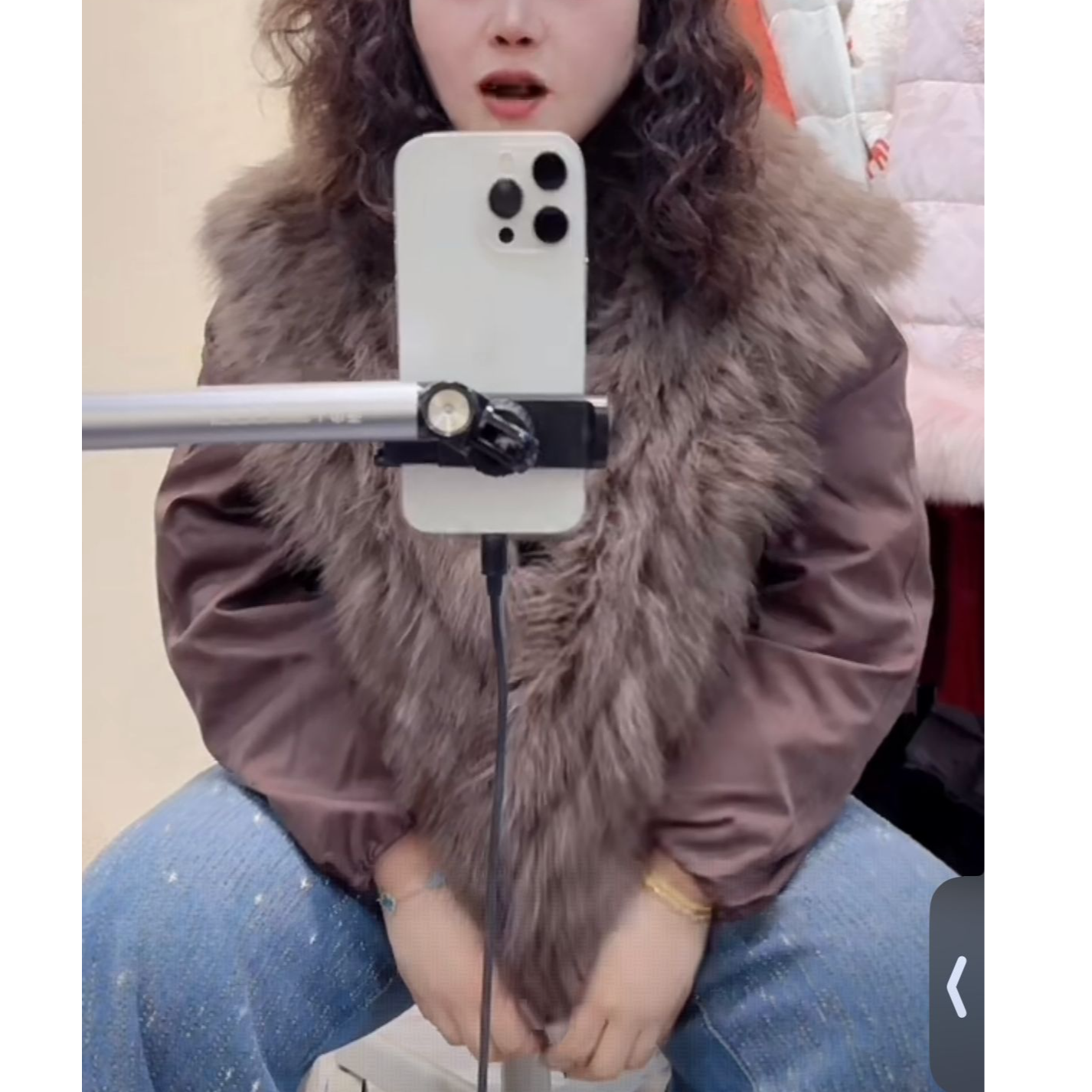 Phm秋冬新款长条毛领外套SH LF