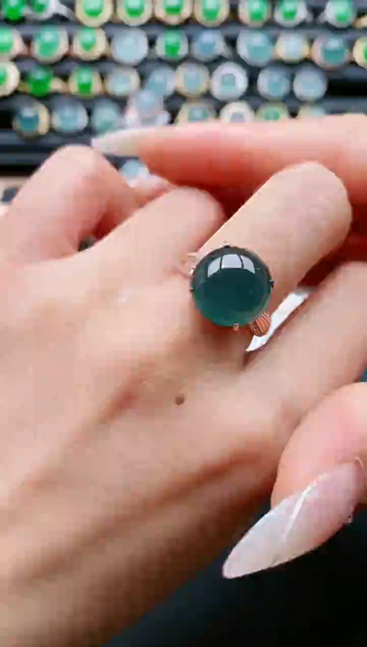【闪购商品】翡翠戒指银S925镶嵌11111