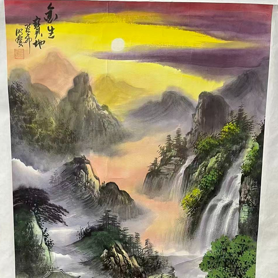 国画-四尺整张-金生宝地