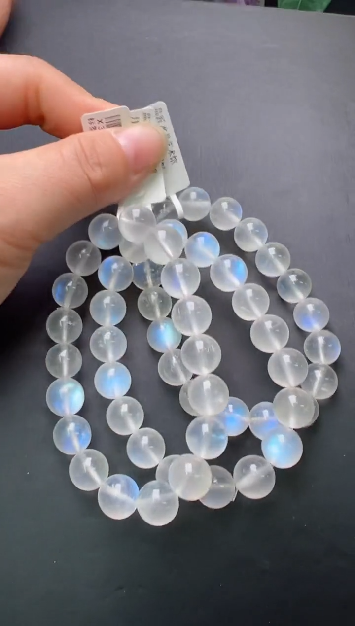 【闪购商品】月光石单圈未镶嵌月光石手串11m+多样发一 X30804