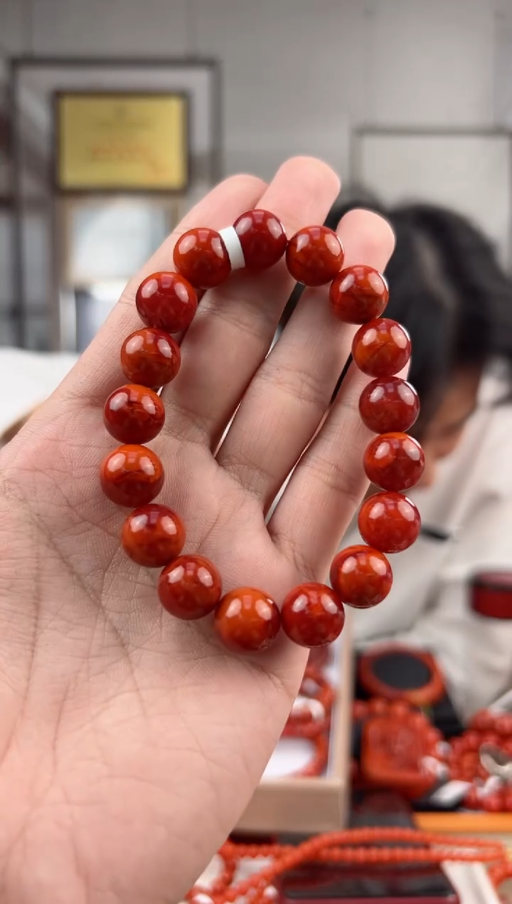【闪购商品】南红玛瑙单圈未镶嵌@T05245@12MM