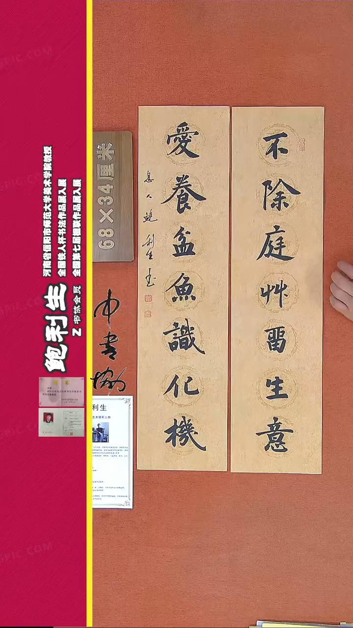 【闪购商品】书法351D鲍利生书法作品