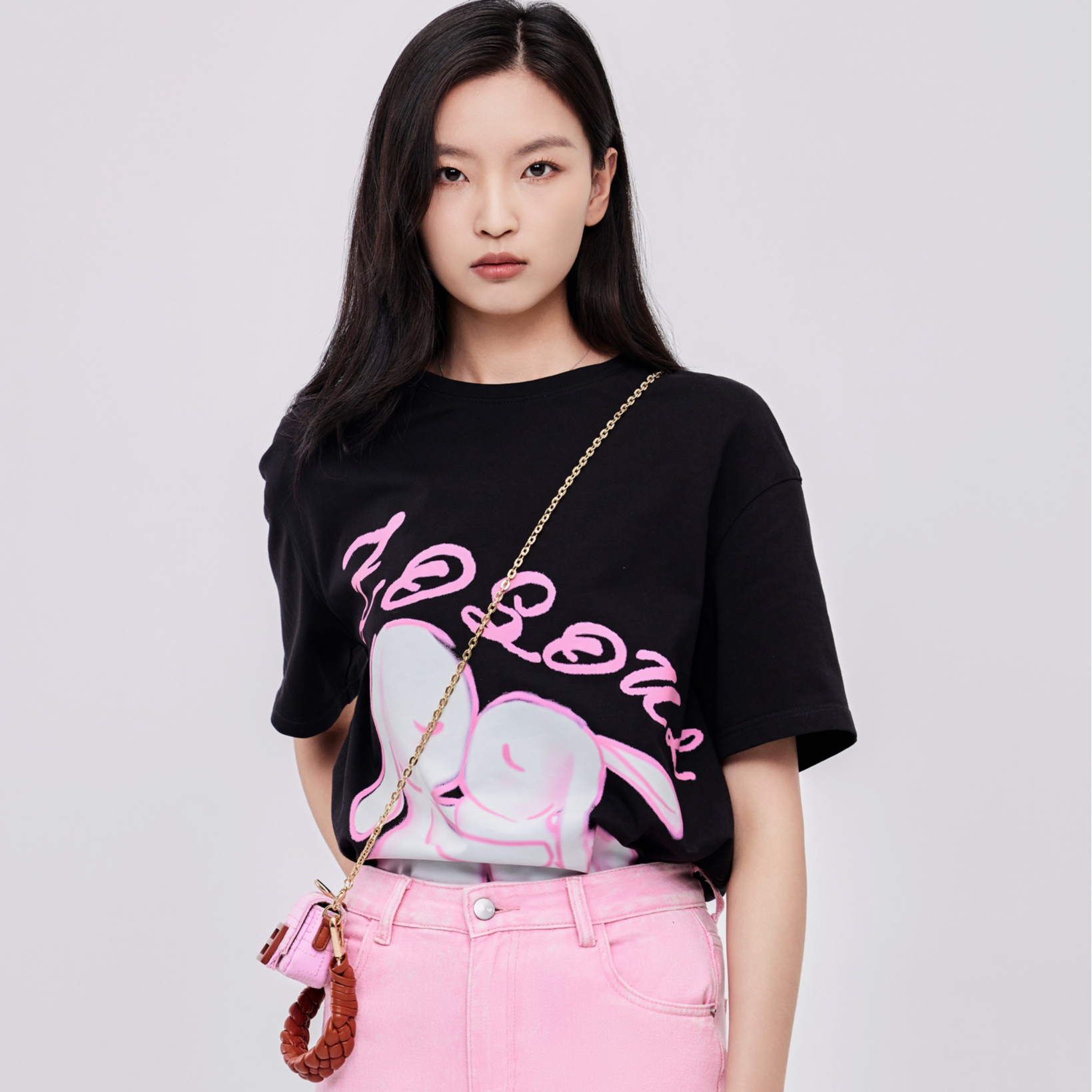 【佐色】圆领休闲印花T恤（323312270）