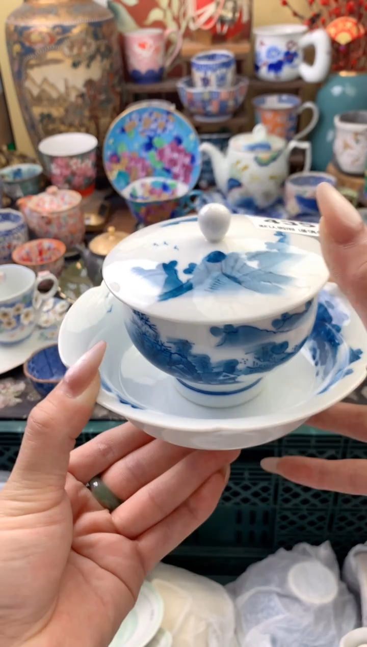 瓷片梅*?435号六六工艺品瓷器