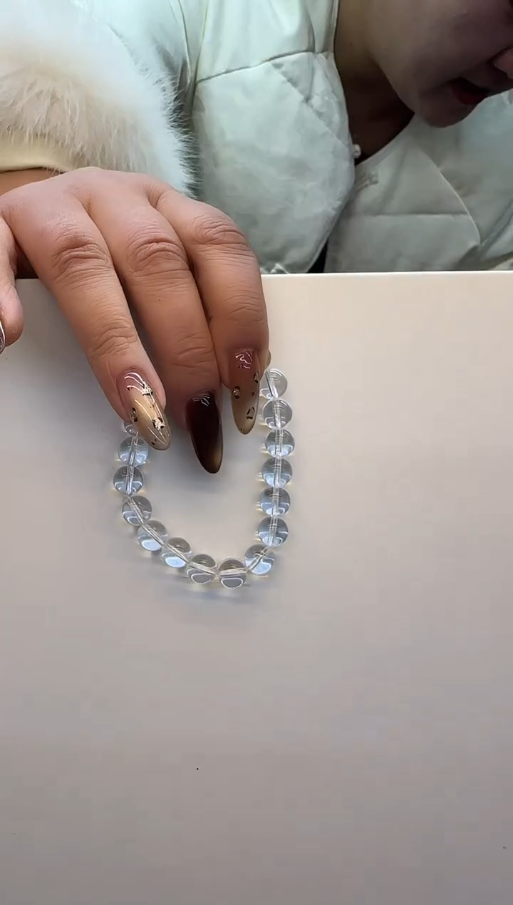 未镶嵌手链水晶天然白水手链10mm