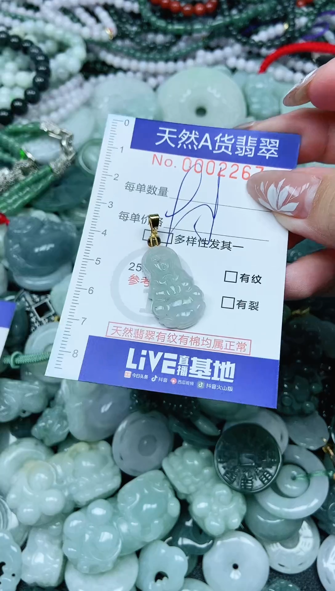 颈饰未镶嵌翡翠天然A货 支持复检