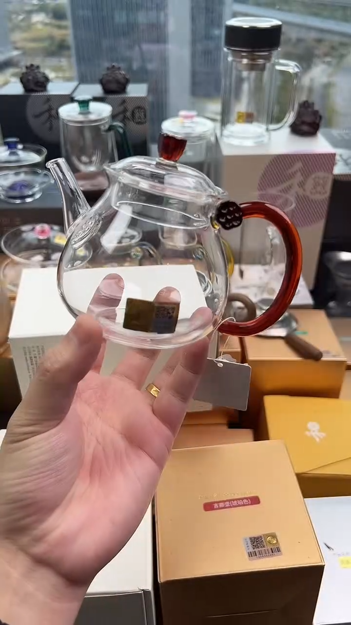 @@禾器晶彩清莲壶琥珀色