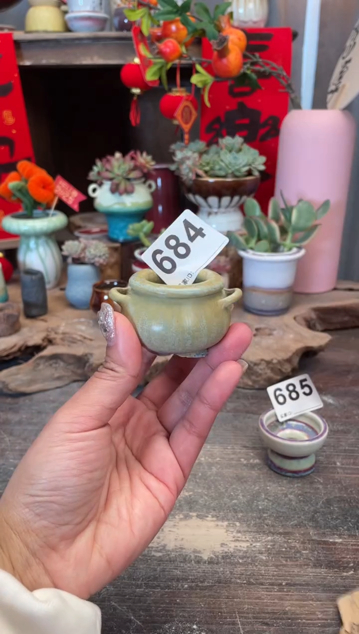 【闪购商品】摆件684福利知木小芳花盆