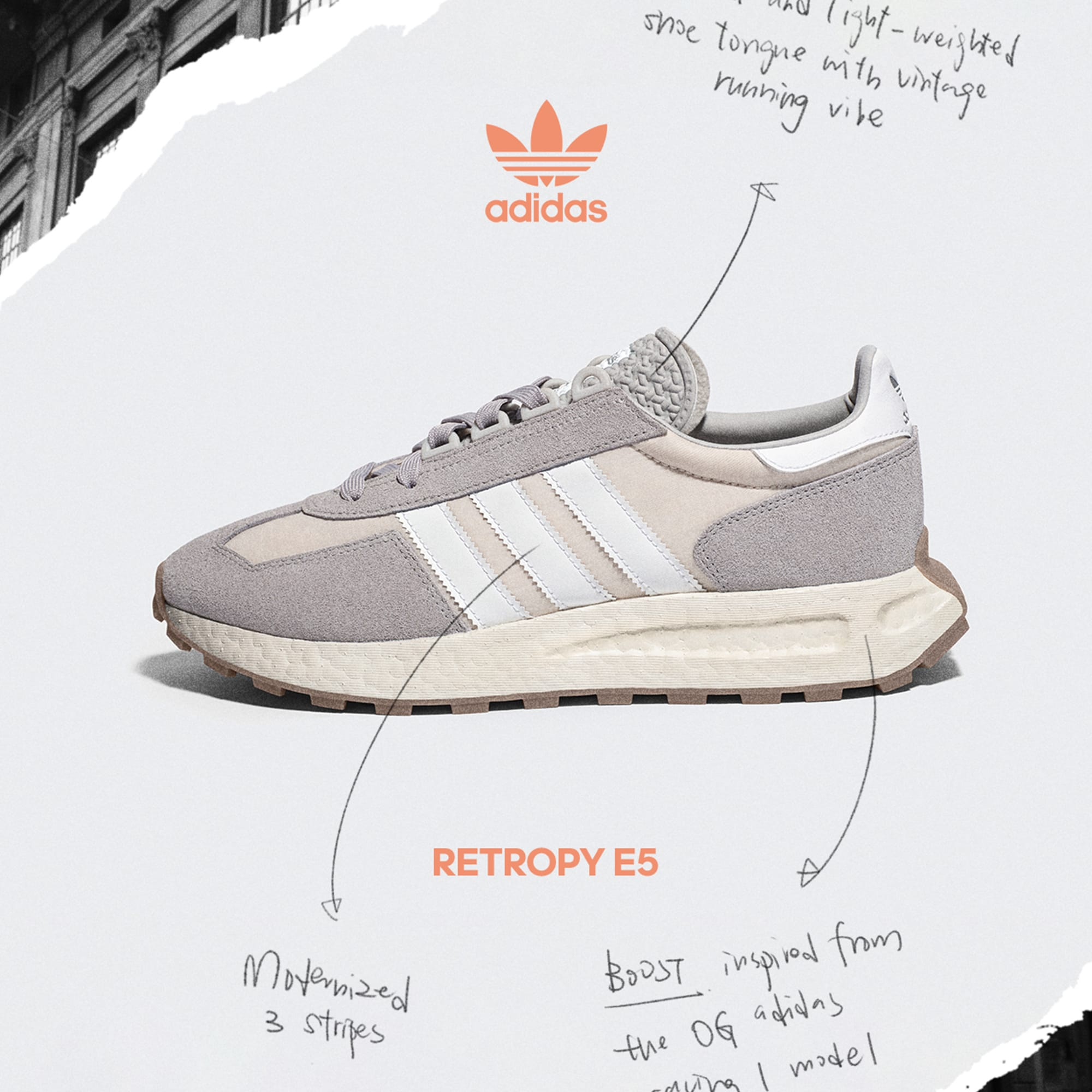 adidas/阿迪达斯中性RETROPY E5经典复古运动鞋Q47101